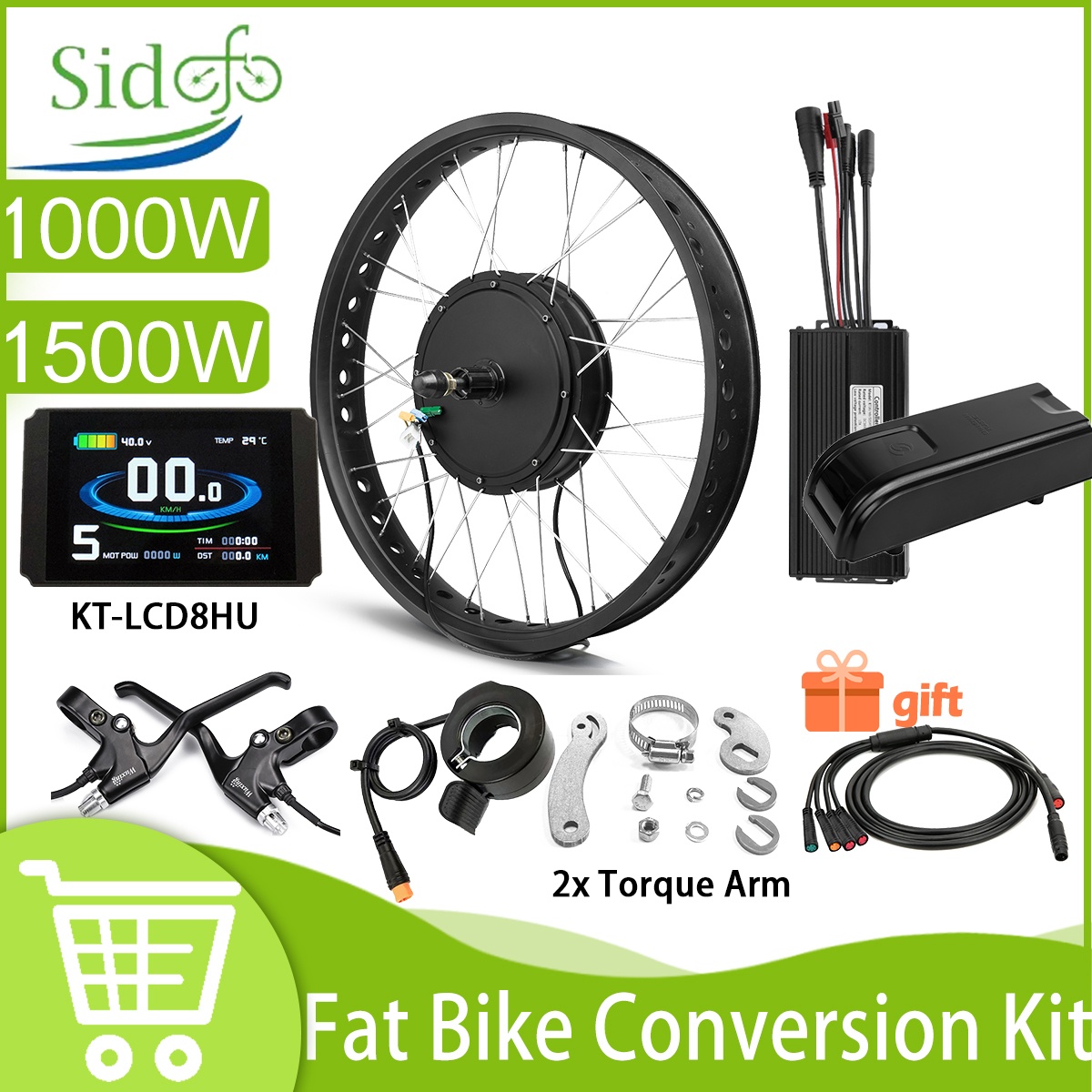 Elektryczny rower Fat Bike 48V – Fat Tire Electric Bike Conversion Kit 1500W recenzja i cena
