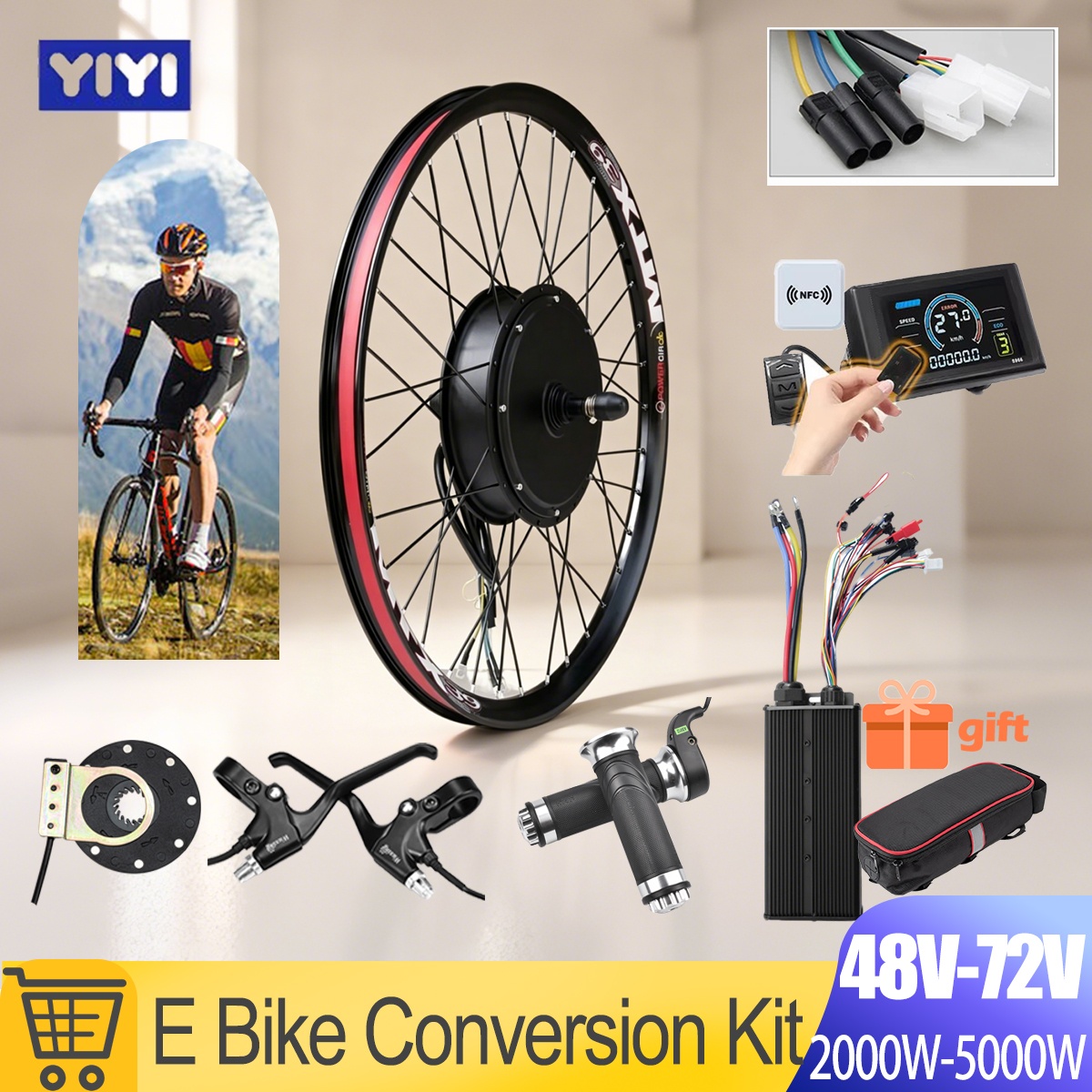 Zestaw do konwersji roweru ele – Gearless Hub Motor Conversion Kit 2000W With Display recenzja i cena